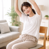 座っている間にも